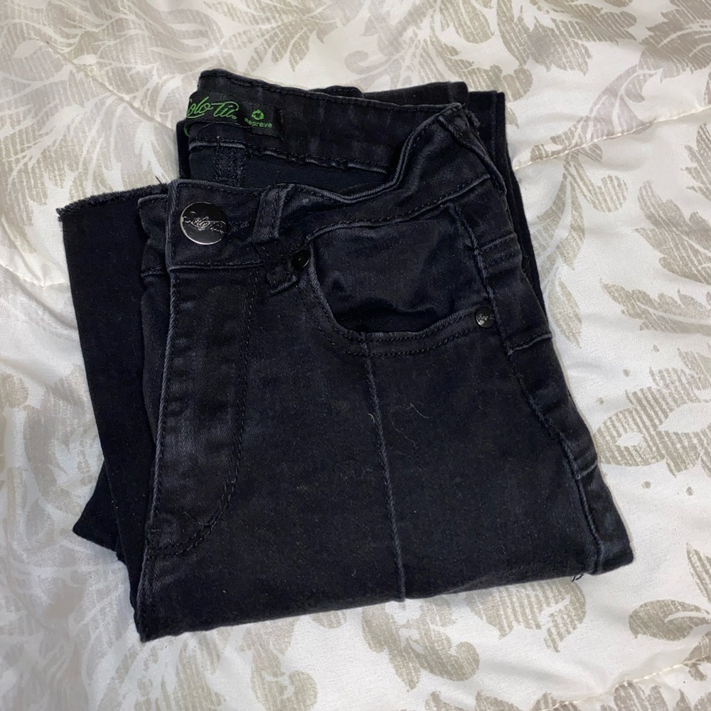 Black flair jeans
